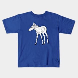 Somali wild ass foal - ink illustration Kids T-Shirt